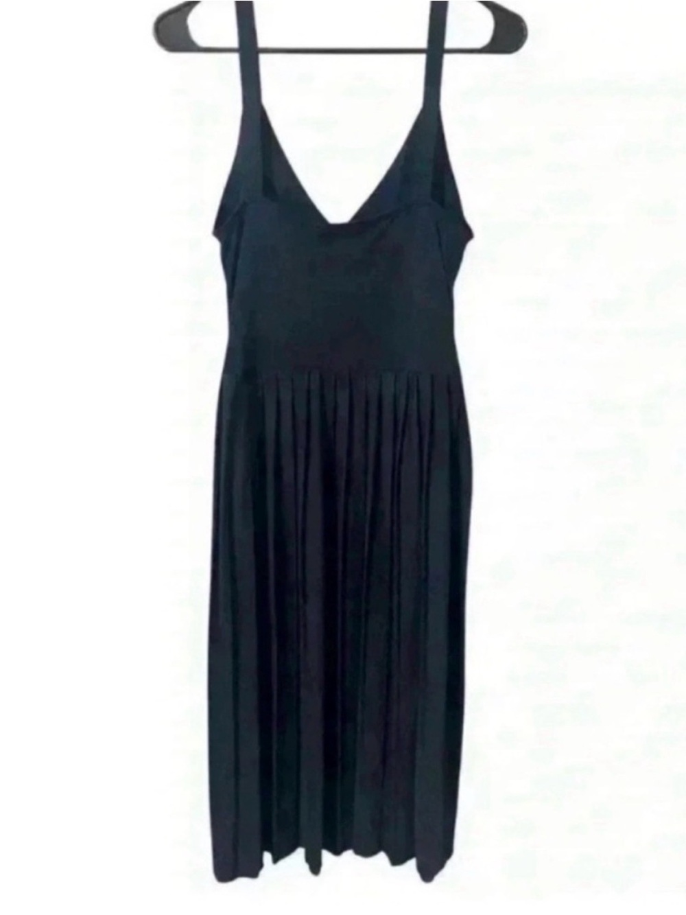 Zara Spaghetti Strap Pleated Fit and Flare
Dress Black - Picture 7 of 7